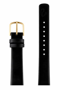 ARNE JACOBSEN URREM SORT LÆDER 16 MM - 1601G