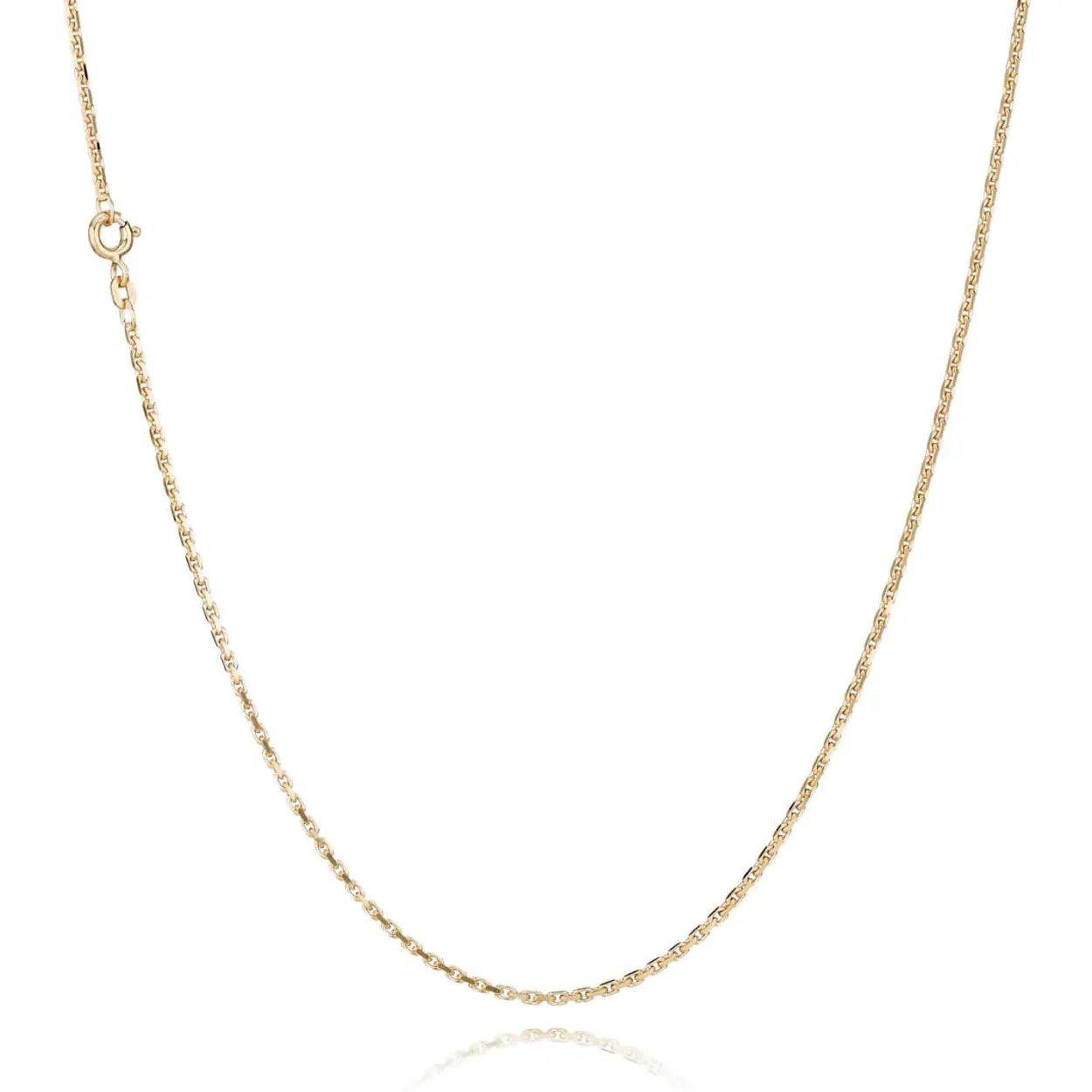 BNH ANKER FACET HALSKÆDE 8 KARAT GULD 1,6 MM BRED 36 CM - A806036F