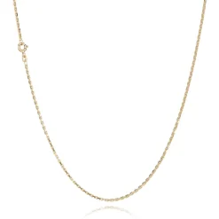 BNH ANKER FACET HALSKÆDE 8 KARAT GULD 1,6 MM BRED 50 CM - A806050F