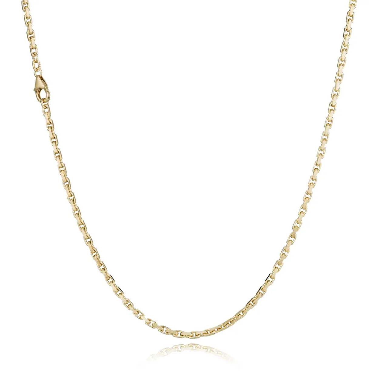 BNH ANKER FACET HALSKÆDE 8 KARAT GULD 1,0 TRÅD 45 CM - A810045C