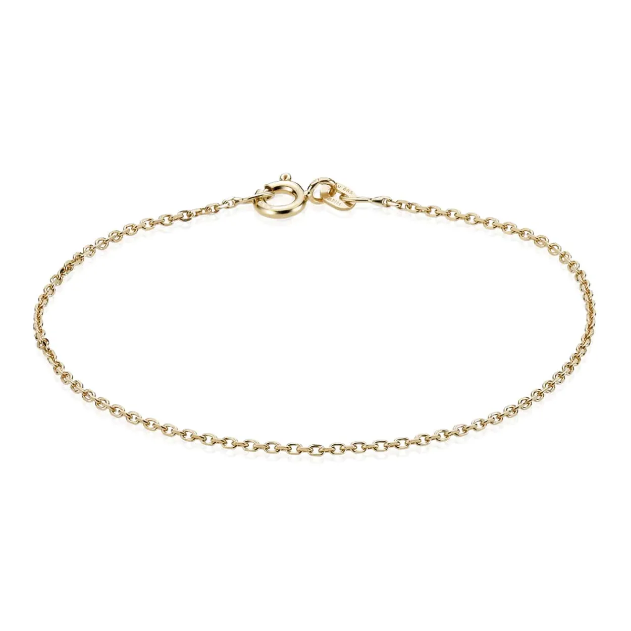 BNH ARMBÅND ANKER FACET I 14 KARAT GULD 18,5 CM - A1404018F