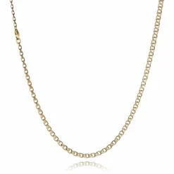 BNH BISMARK 14 KARAT GULD HALSKÆDE I LIGE LØB 45 CM - B1435045LC