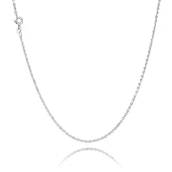 BNH HALSKÆDE ANKER FACET I SØLV 45 CM - SA06045F