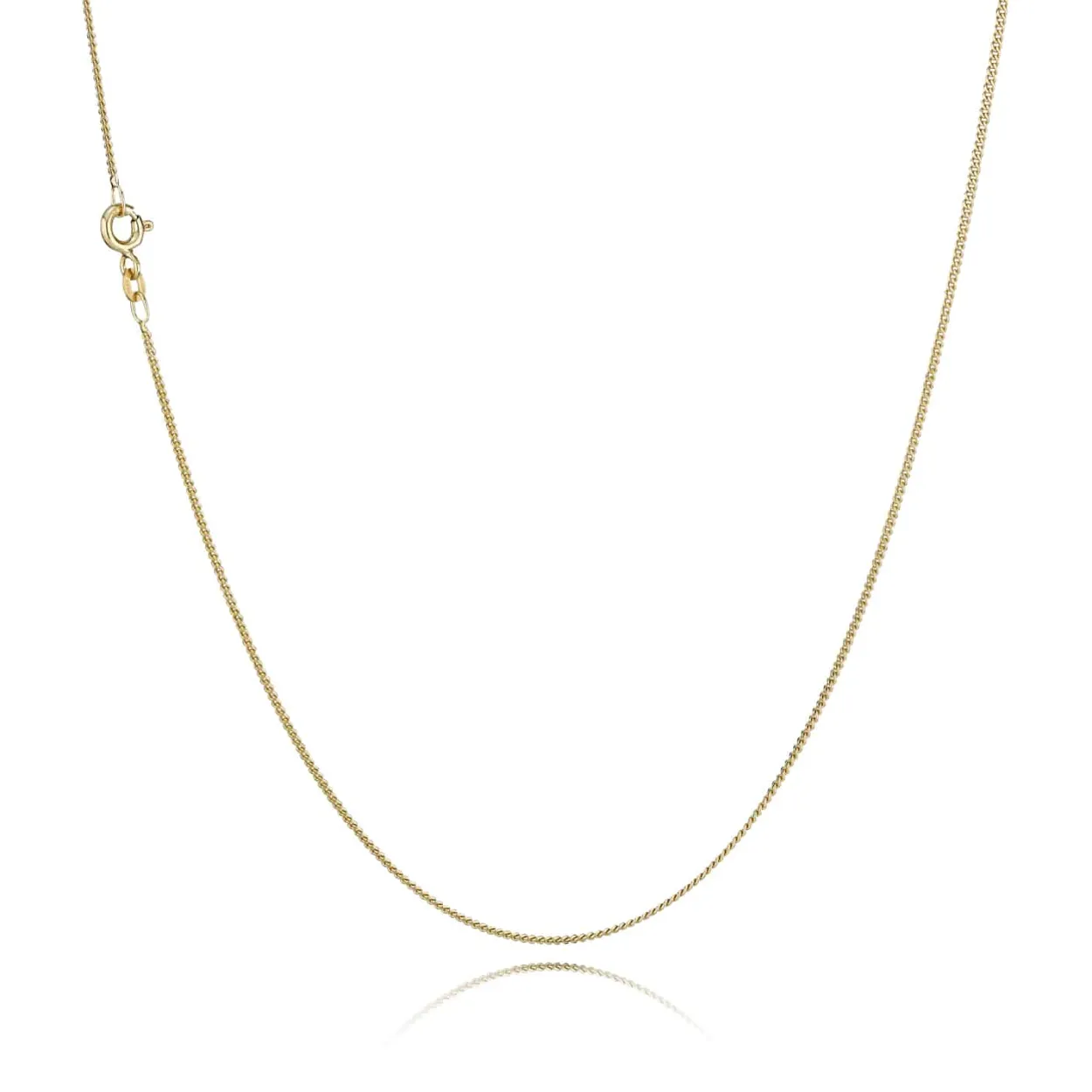 BNH HALSKÆDE PANSER FACET I 14 KARAT GULD 42 CM - P1406542F