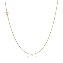 BNH PANSER FACET HALSKÆDE 14 KARAT GULD 1,3 MM BRED 45 CM - P1404545F