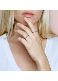 BYBIEHL JUNGLE IVY RING SØLV MED SYNTETISKE ZIRKONIA - 5-3102A-R