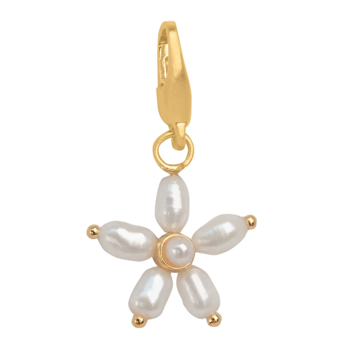 BYBIEHL PEARL SIGNATURE CHARM FORGYLDT METAL - 7-5201WP-GP-B