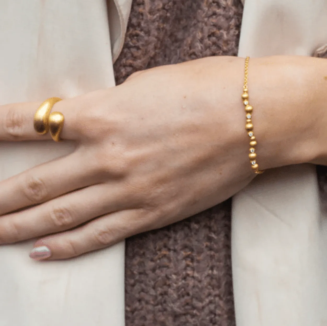 BYBIEHL PEBBLES ARMBÅND SØLV - 2-3801A-R