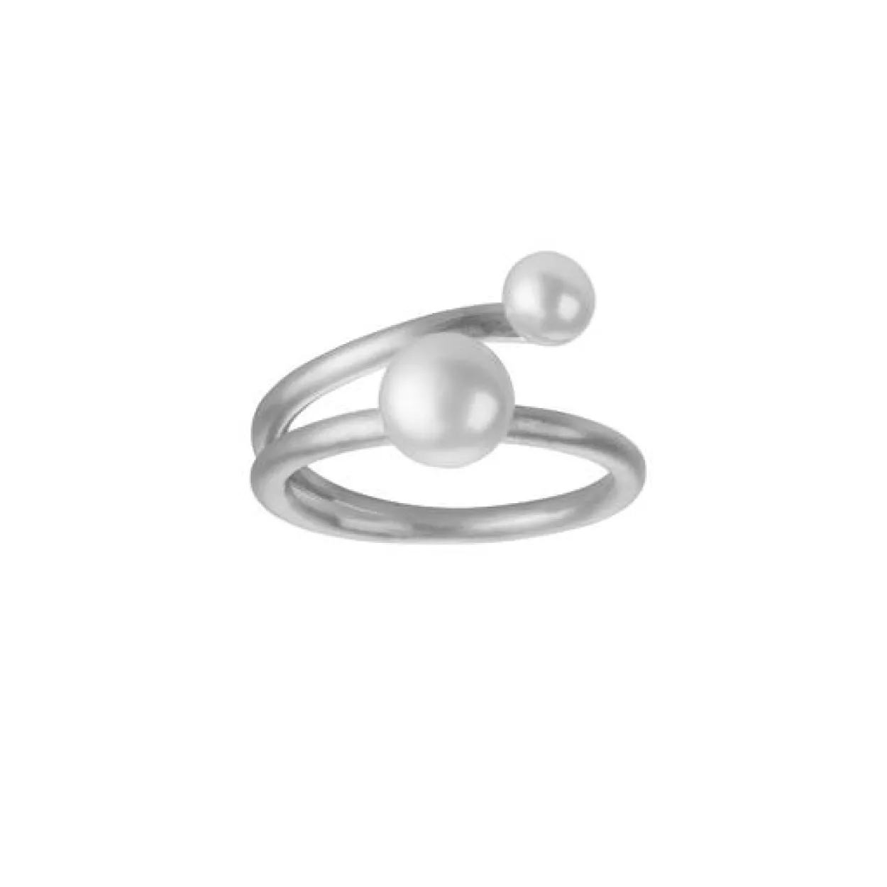 BYBIEHL RING SØLV COCO MED PERLE - 5-3301WP-R