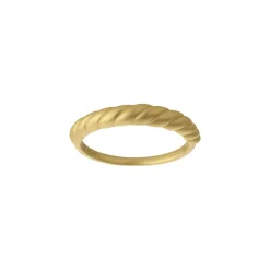 BYBIEHL SEASHELL RING SØLV FORGYLDT - 5-3602-GP