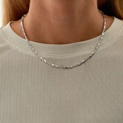 CAMILLE BRINCH CHOKER CB LILLE SØLV HALSKÆDE PÅ 45 CM - LCBC-45