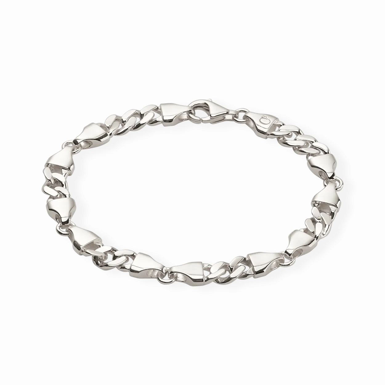 CAMILLE BRINCH MEDIUM CB ARMBÅND I SØLV 18 CM - MCBA-18