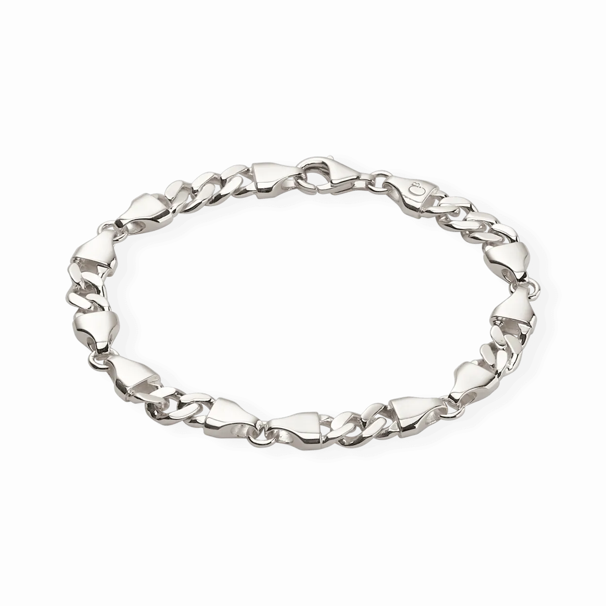 CAMILLE BRINCH MEDIUM CB BRACELET SØLV ARMBÅND 17 CM - MCBA-17