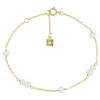 CARRÈ PEARL JAM SØLV FORGYLDT ARMBÅND PERLE - FB 4316 BI 16+1,5+1,5