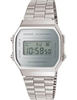 CASIO CLASSIC UR DIGITAL STÅL MED LÆNKE - A168WEM-7EF