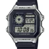 CASIO COLLECTION UR I STÅL MED GUMMIREM - AE-1200WH-1CVEF