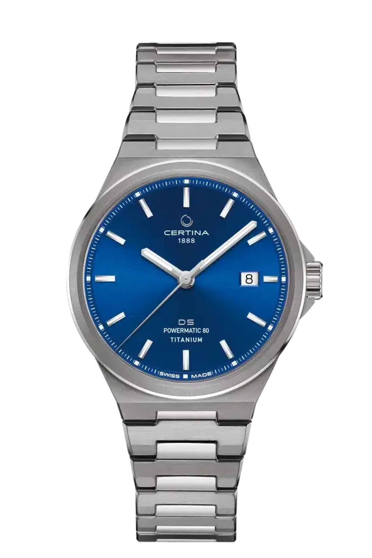 CERTINA POWERMATIC 80 TITANIUM BLÅ SKIVE - C0434074404100