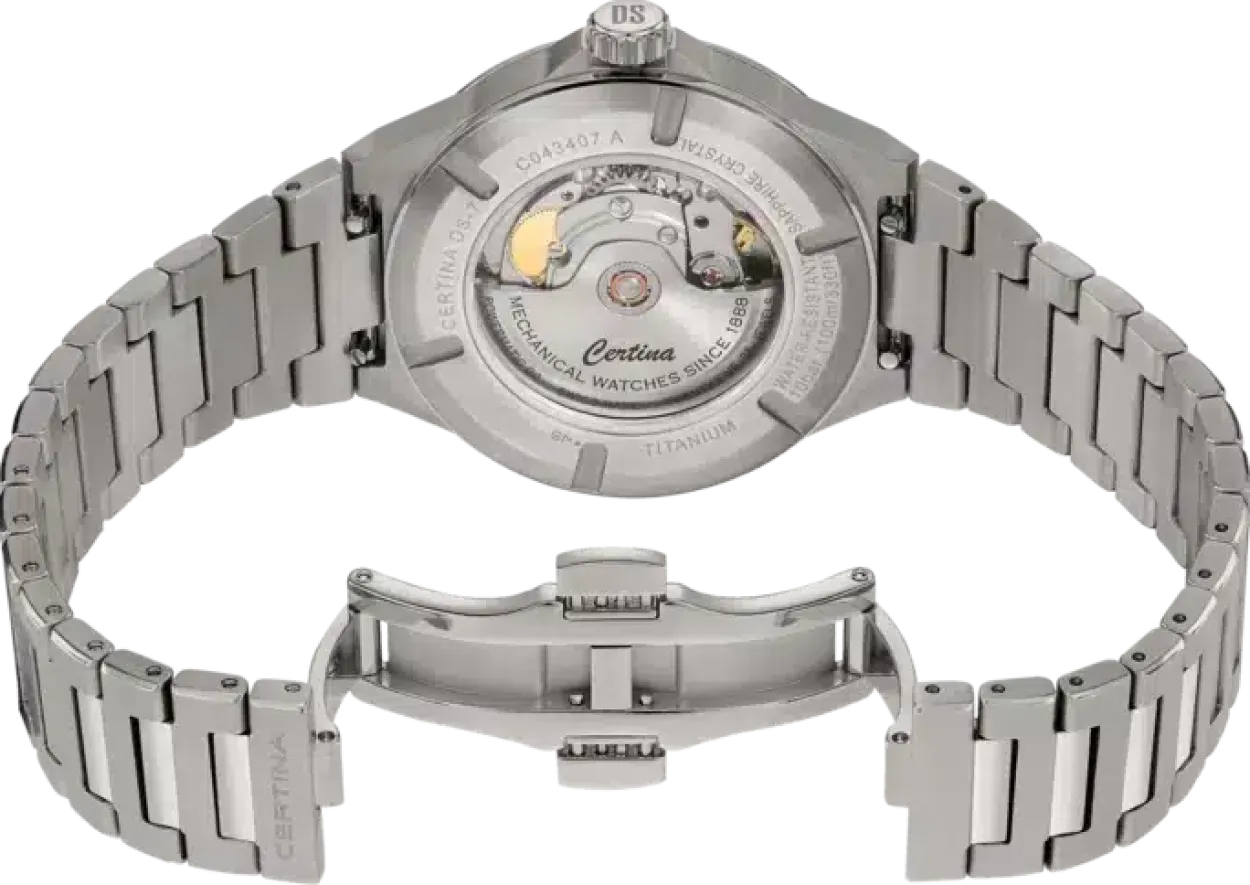 CERTINA POWERMATIC 80 TITANIUM BLÅ SKIVE - C0434074404100
