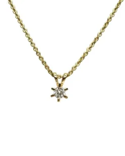CHRISTOFFERSEN JEWELLERY CARLA VEDHÆNG 14 KARAT GULD MED BRILLANT 0,25 CARAT - 4000161