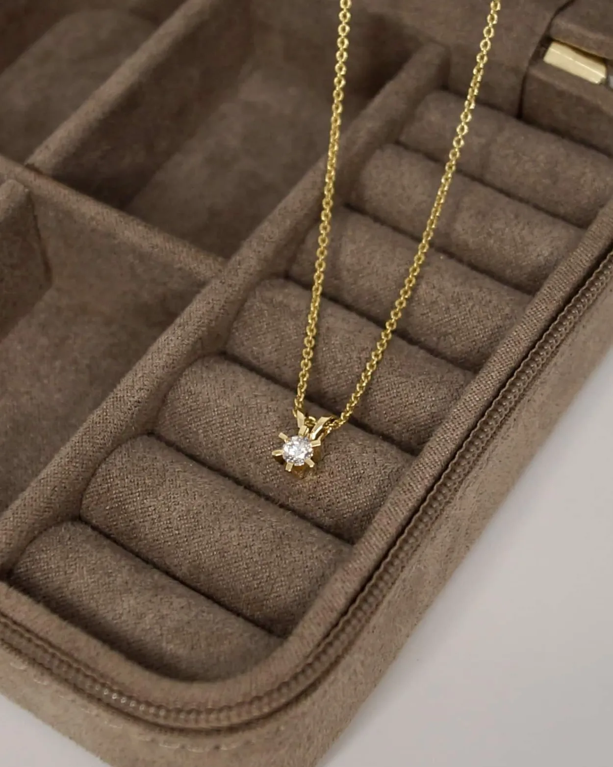 CHRISTOFFERSEN JEWELLERY CARLA VEDHÆNG 14 KARAT GULD MED BRILLANT 0,25 CARAT - 4000161