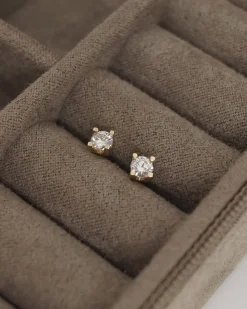 CHRISTOFFERSEN JEWELLERY EVA ØRESTIKKER 14 KARAT GULD MED 2 X 0,20 CARAT BRILLANT – 3000162