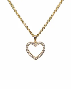 CHRISTOFFERSEN JEWELLERY HJERTE VEDHÆNG 8 KARAT GULD MED ZIRKONIA – 4500204-3