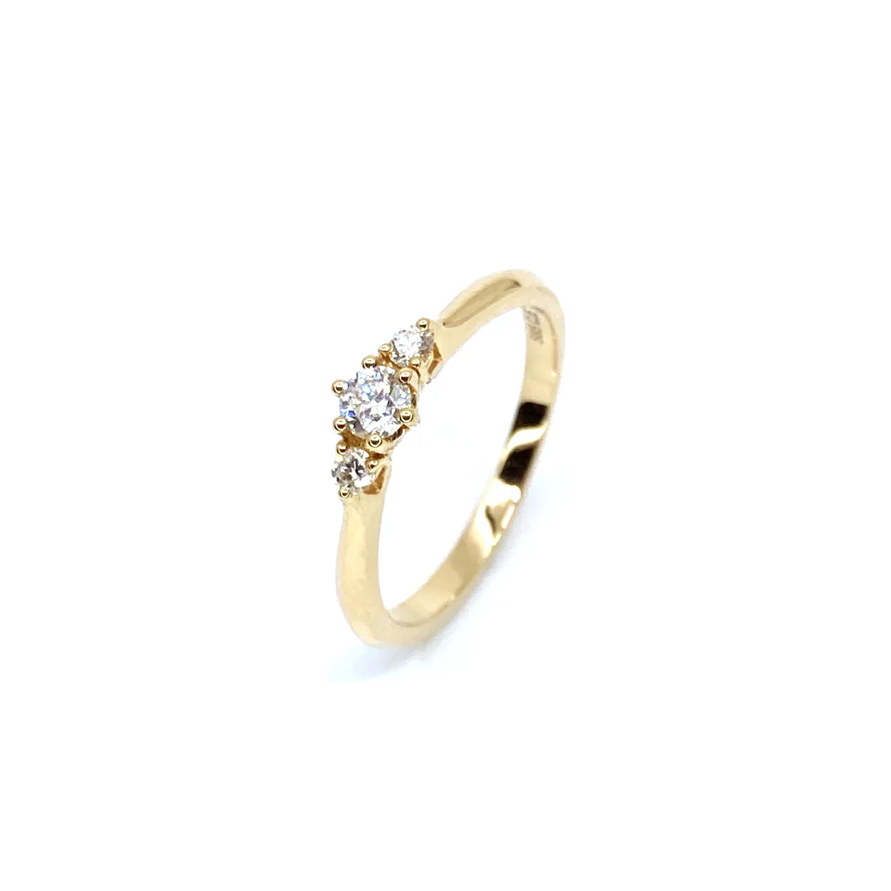 CHRISTOFFERSEN JEWELLERY 14 KARAT GULD RING MED BRILLANTER - 5000548