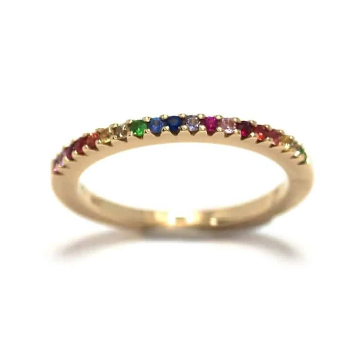 CHRISTOFFERSEN JEWELLERY RAINBOW RING 8 KARAT GULD - 5001962-3