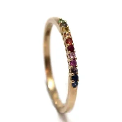 CHRISTOFFERSEN JEWELLERY RAINBOW RING 8 KARAT GULD - 5000040-3