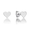 CHRISTOFFERSEN JEWELLERY ØRERINGE SØLV MED HJERTE - 3010895