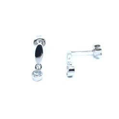 CHRISTOFFERSEN JEWELLERY ØRERINGE SØLV MED ZIRKONIA - W3061370