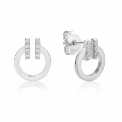 CHRISTOFFERSEN JEWELLERY ØRERINGE SØLV CIRKEL MED HUL - 3070594