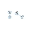 CHRISTOFFERSEN JEWELLERY ØRERINGE MED ZIRKONIA 3 MM - 3010002
