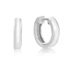 CHRISTOFFERSEN JEWELLERY ØRERINGE CREOL SØLV MED KNÆK - 3710055