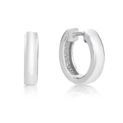 CHRISTOFFERSEN JEWELLERY ØRERINGE CREOL SØLV MED KNÆK - 3710055