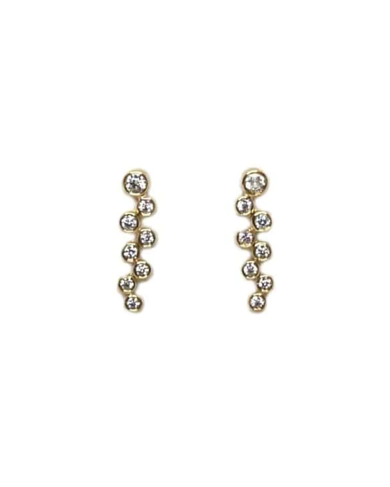 CHRISTOFFERSEN JEWELLERY ØRESTIKKER 8 KARAT GULD MED ZIRKONIA – 3071256-3