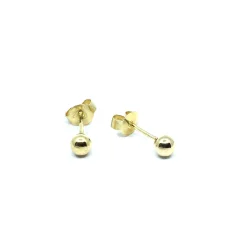 CHRISTOFFERSEN JEWELLERY ØRESTIK KUGLE I MASSIV 8 KARAT GULD 4 MM - 3000704-3