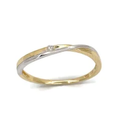 CHRISTOFFERSEN JEWELLERY RING 14 KARAT MED BRILLANT 0,025 CARAT - 5071002-2