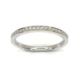CHRISTOFFERSEN JEWELLERY RING 14 KARAT HVIDGULD MED BRILLANTER - 5000408-5