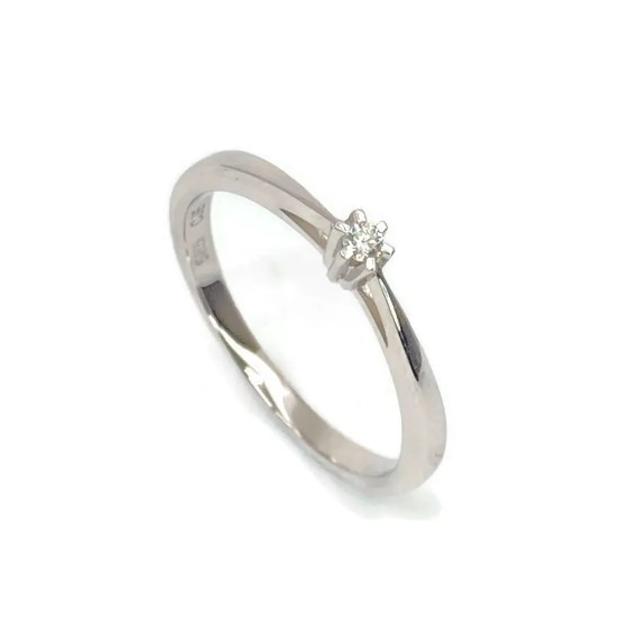 CHRISTOFFERSEN JEWELLERY RING CARLA 14 KARAT HVIDGULD - 5001241-585H