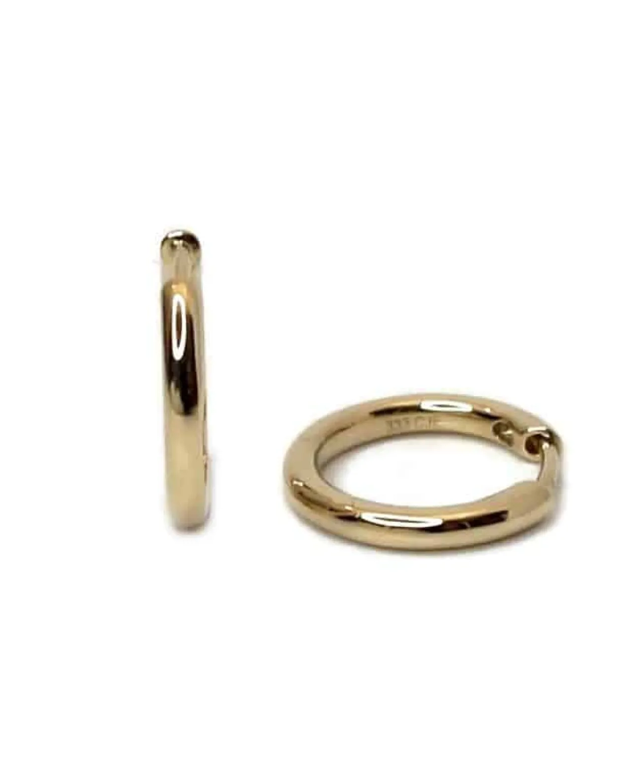 CHRISTOFFERSEN JEWELLERY RUND KNÆK CREOL 8 KARAT GULD - 3700046-3