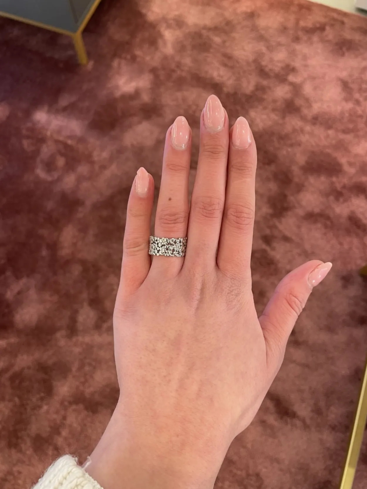 CHRISTOFFERSEN JEWELLERY SØLV RING MASSIV MED BOBLER - 5070909