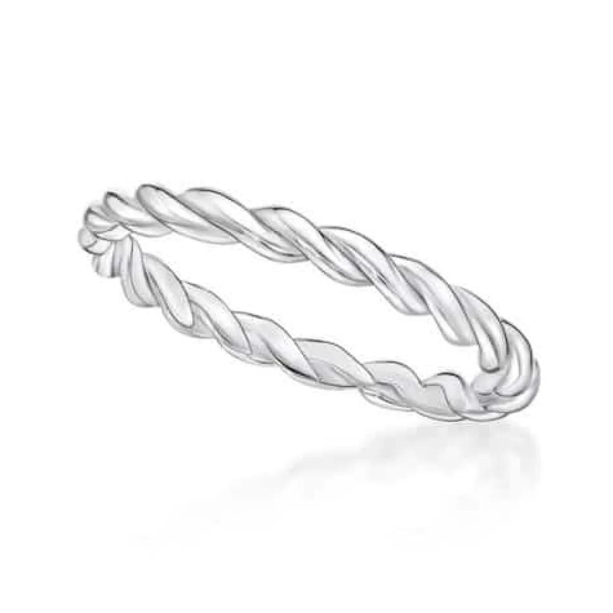 CHRISTOFFERSEN JEWELLERY SØLV RING SNOET UDEN STEN - 5011270