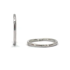 CHRISTOFFERSEN JEWELLERY SØLV ØRERINGE KNÆK CREOL 13 MM - 3710534