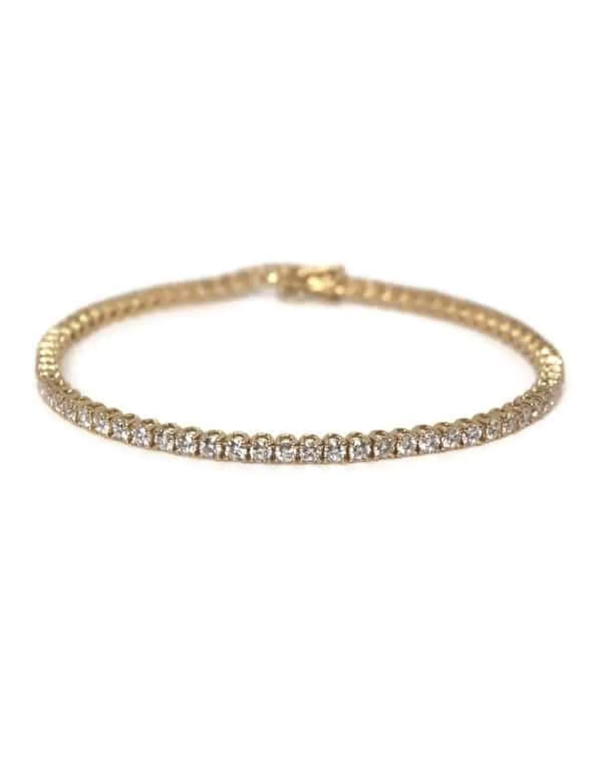 CHRISTOFFERSEN JEWELLERY TENNISARMBÅND 14 KARAT GULD MED 3,54 CARAT BRILLANTER – 9000011