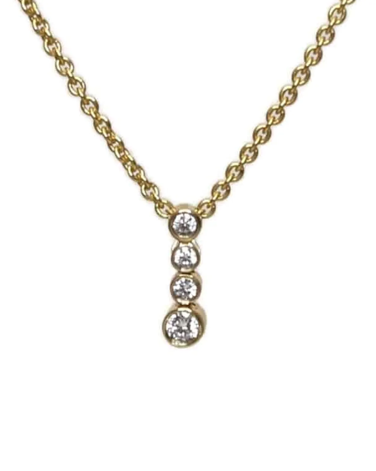 CHRISTOFFERSEN JEWELLERY VEDHÆNG 8 KARAT GULD MED ZIRKONIA - 4071258-3