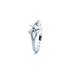 CHRISTOFFERSEN JEWLLEZRY SØLV RING RHODINERET MED SYNTETISKE ZIRKONIA- 5070776