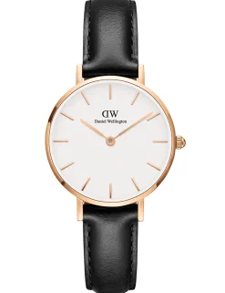 DANIEL WELLINGTON CLASSIC 28MM ROSA SKIVE HVID REM SORT - DW00100230