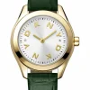 DKNY ASTORIA LOGO UR DAME MED GRØN LÆDERREM - DK1L033L0025