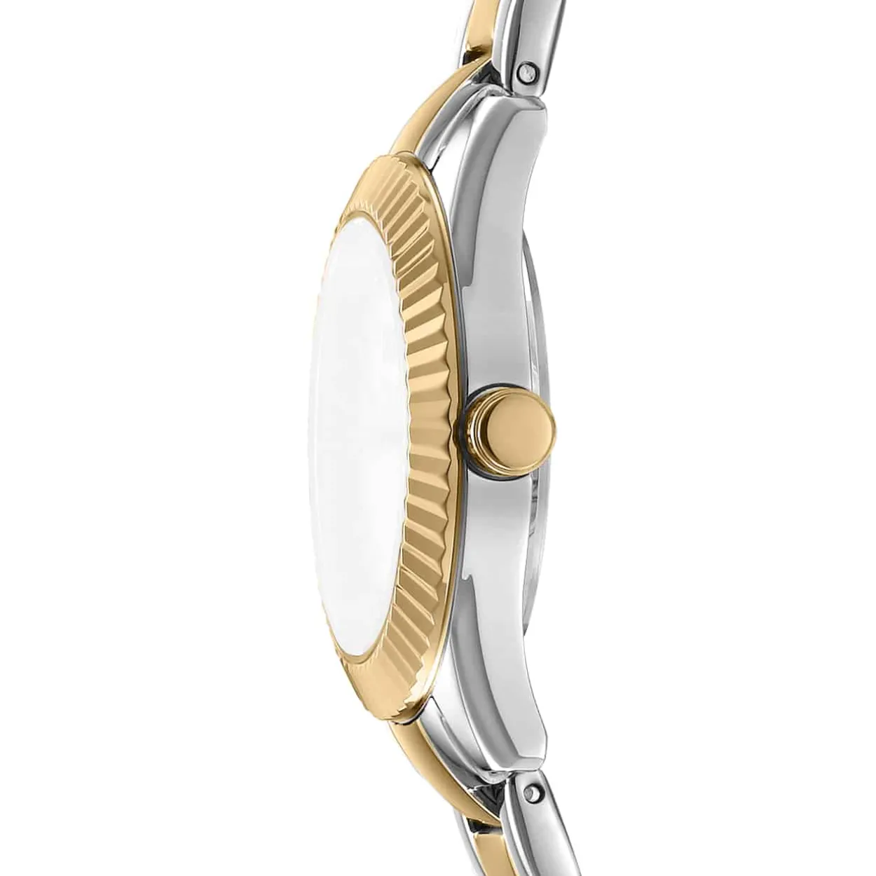 DKNY CHAMBERS GLITZ UR DAME STÅL OG GULD FARVET MED LÆNKE - DK1L017M0085